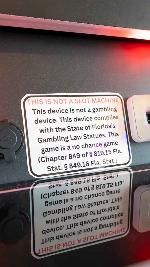 Florida compliance placard